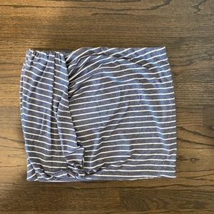 Striped mini skirt